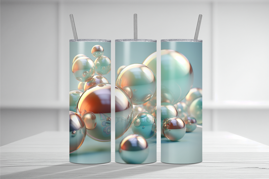 Mint Green Bubble 20 oz Tumbler