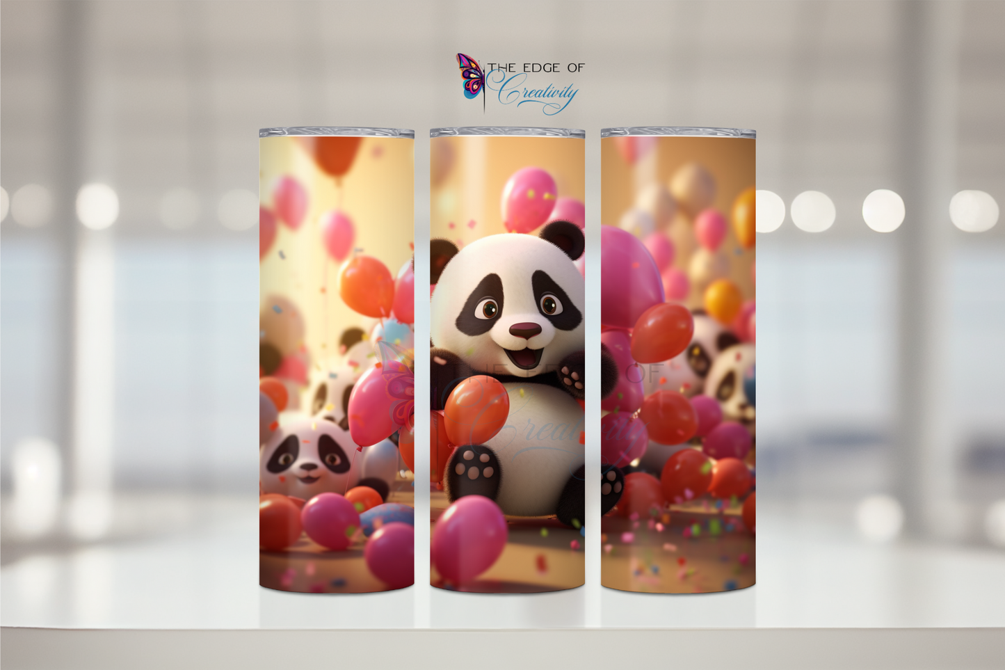 3D Party Panda Bear Tumbler